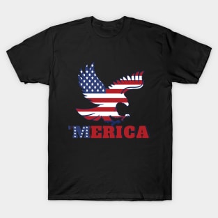 eagle american flag 4th of july T-Shirt